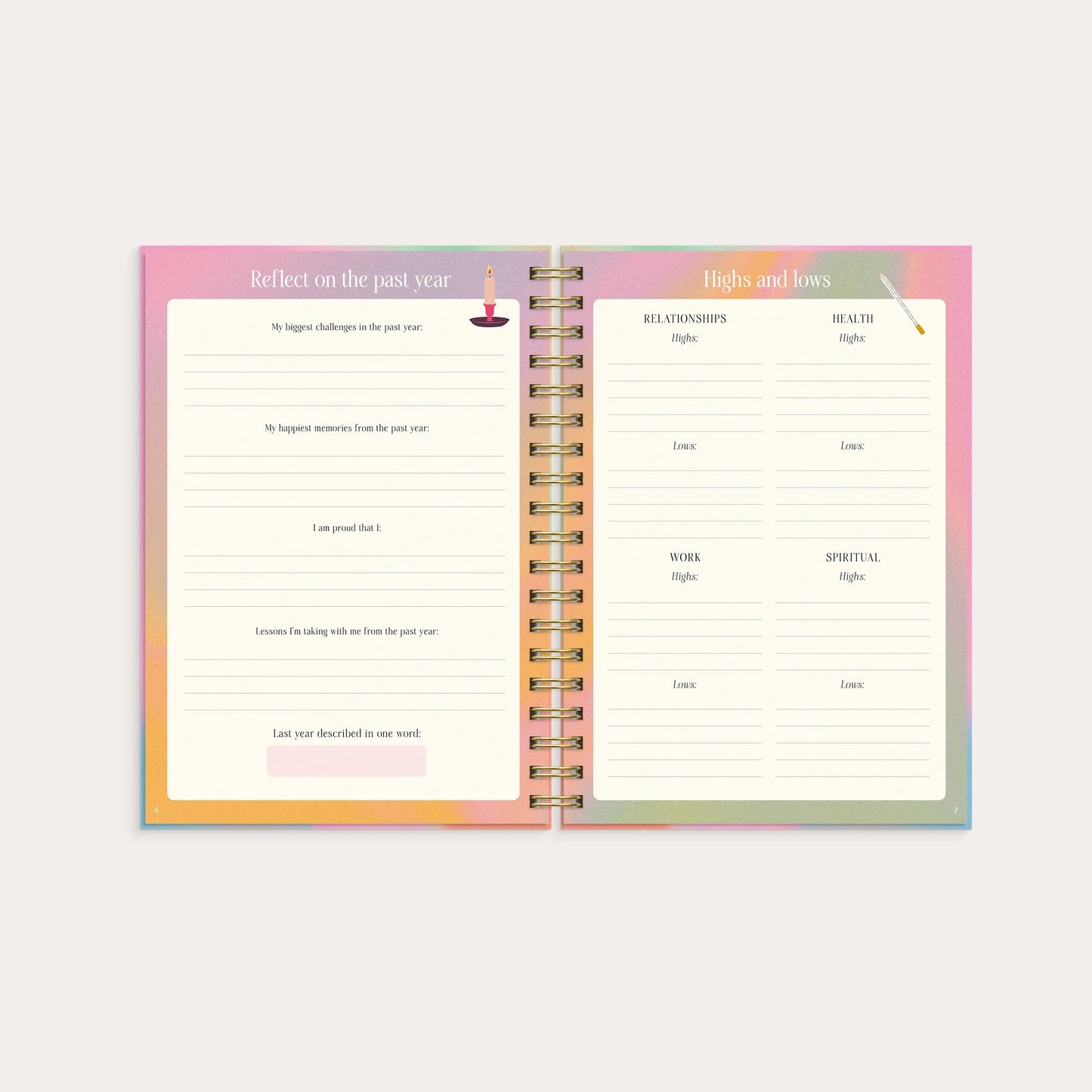 Norasin Self Care Planner — Wellness & Mindfulness Journal | Daily Habits, Reflection & Personal Well-Being