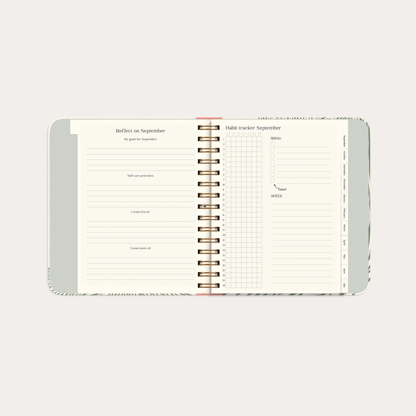 Norasin 2026–2027 Green Flow Life Planner — Dated Goal & Productivity Planner | Daily Organization, Goal Setting & Personal Growth