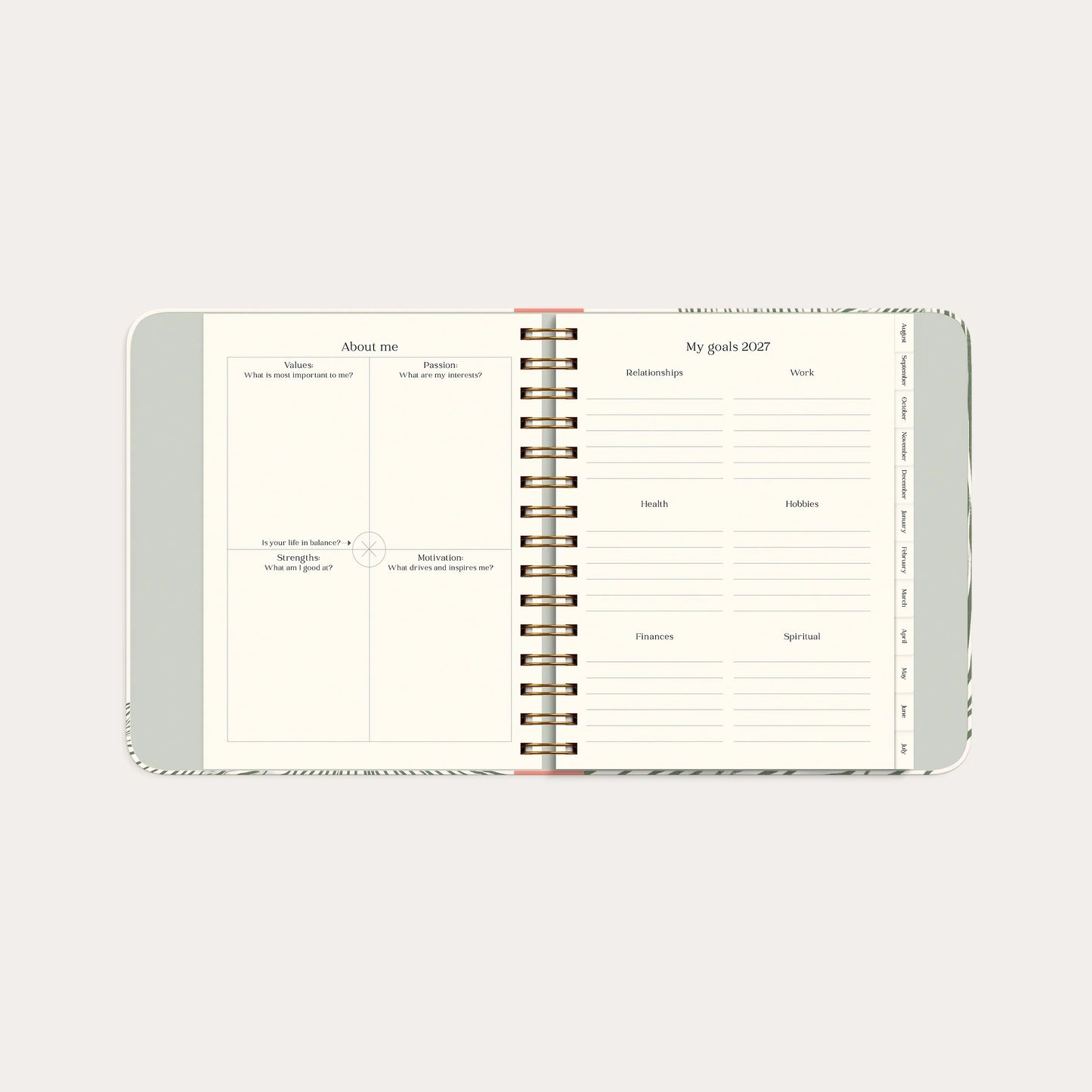 Norasin 2026–2027 Green Flow Life Planner — Dated Goal & Productivity Planner | Daily Organization, Goal Setting & Personal Growth